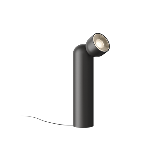 Vibia+Plusminus Solo Accent LED 7,9W 443lm 2700K CRI>90 20-40°, hämardatav Push dim, põrandavalgusti, must